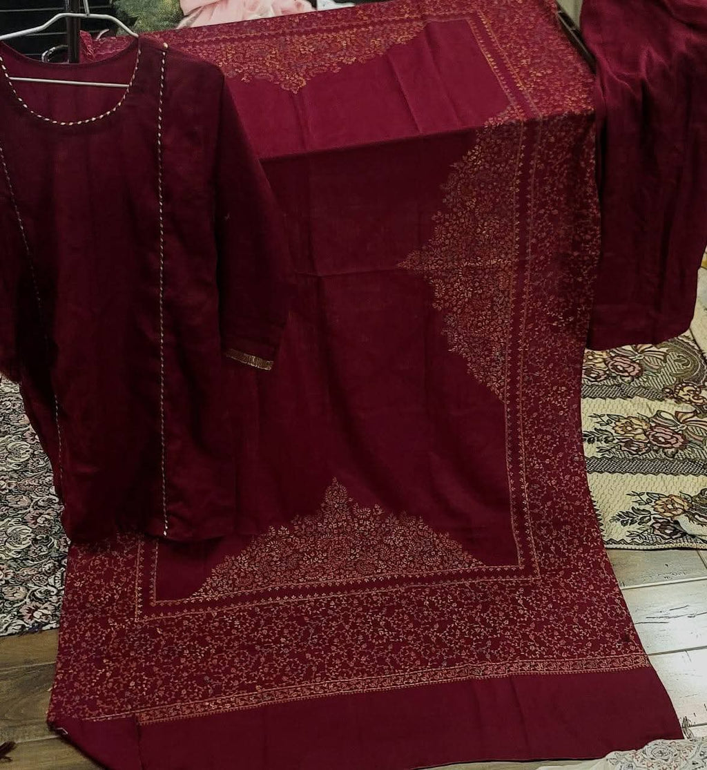 Suits with Traditional Kashmiri Shawl