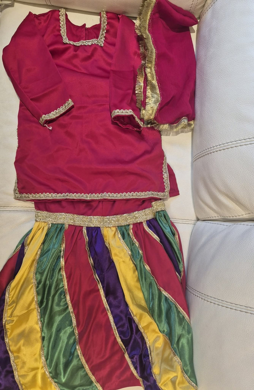 Jewel Tone Panel Ghagra Choli