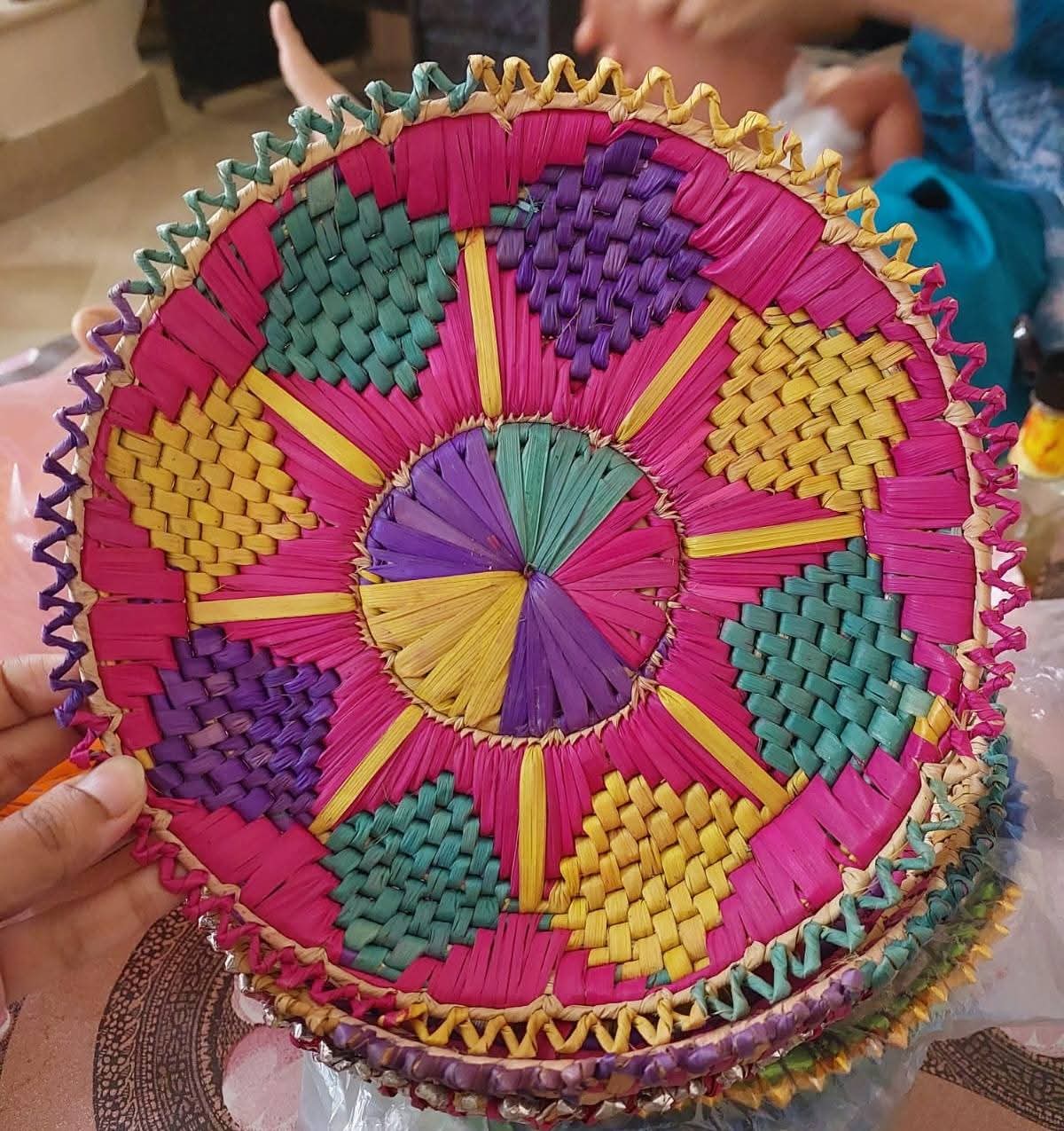 Traditional Handcrafted Woven Roti Changair / Chaba (Handmade Bread Basket)
