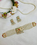 Pearl Multi-Strand Choker Necklace Set