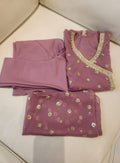 Dusty Mauve Angrakha Suit
