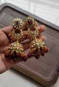 Designer weight less jhumkas
