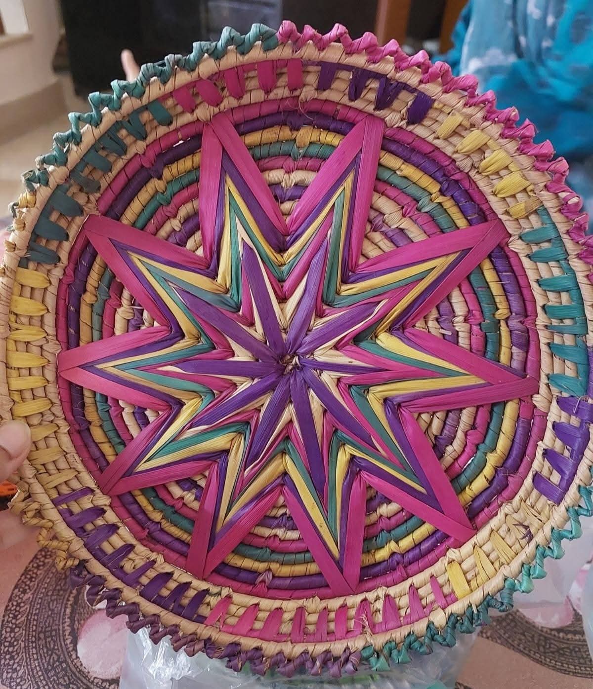 Traditional Handcrafted Woven Roti Changair / Chaba (Handmade Bread Basket)