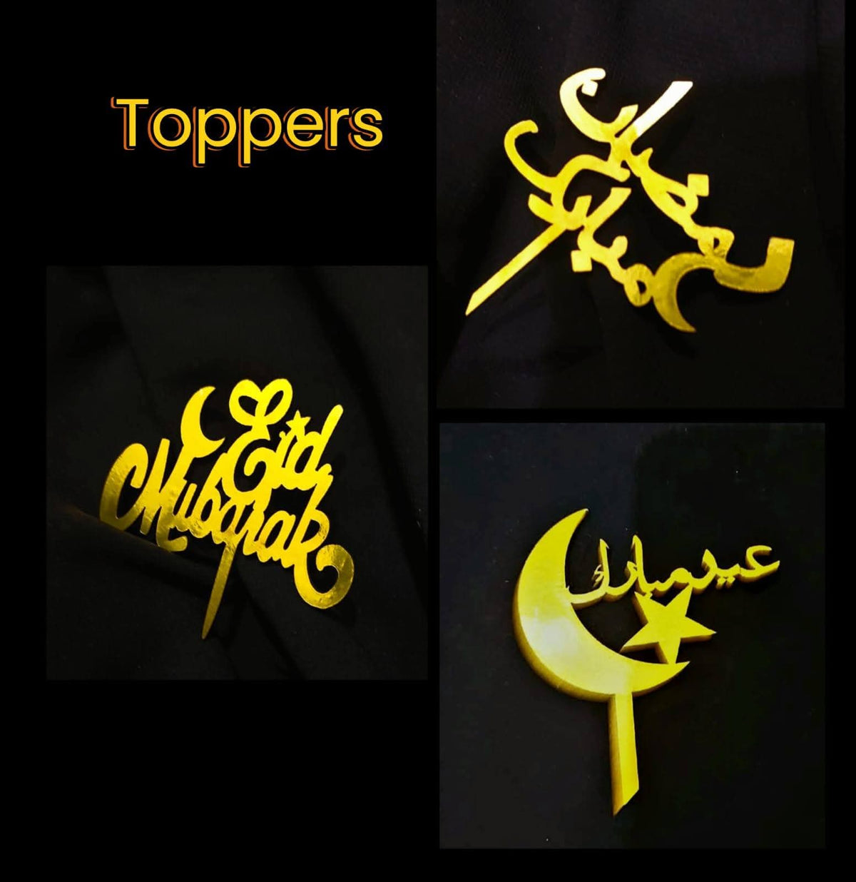 Ramadan & Eid Decorative Serving Trays & Cake Toppers Collection