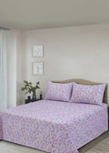 Premium Printed Cotton Double Bedsheets Set with Pillow Covers