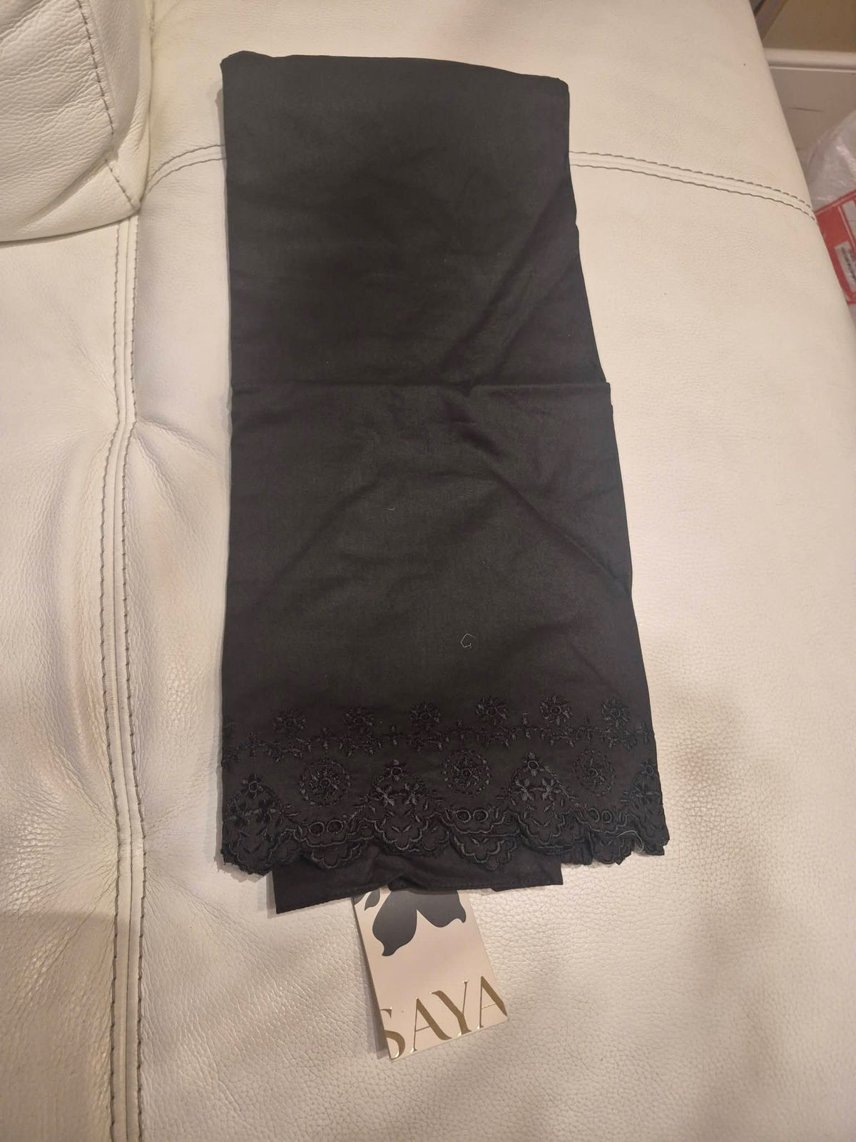 Premium Embroidered Cotton Trousers by Saya